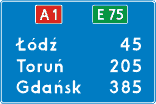 Znaki drogowe E-14a