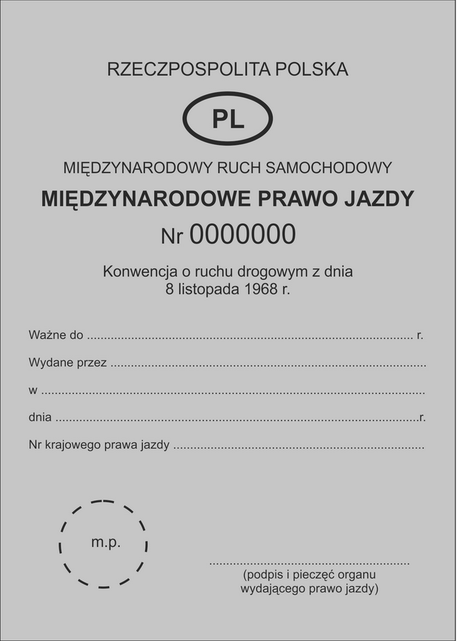 prawo jazdy międzynarodowe