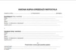 umowa kupna sprzedaży motocykla