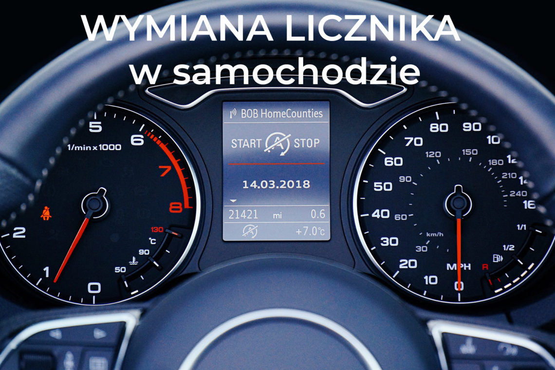wymiana licznika w samochodzie
