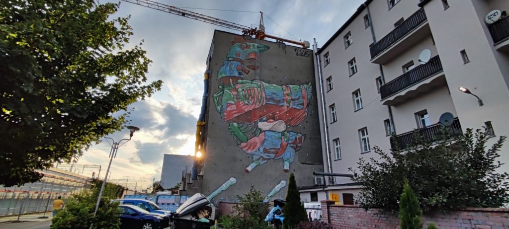 Mural przy ul. Mariackiej Tylnej w Katowicach