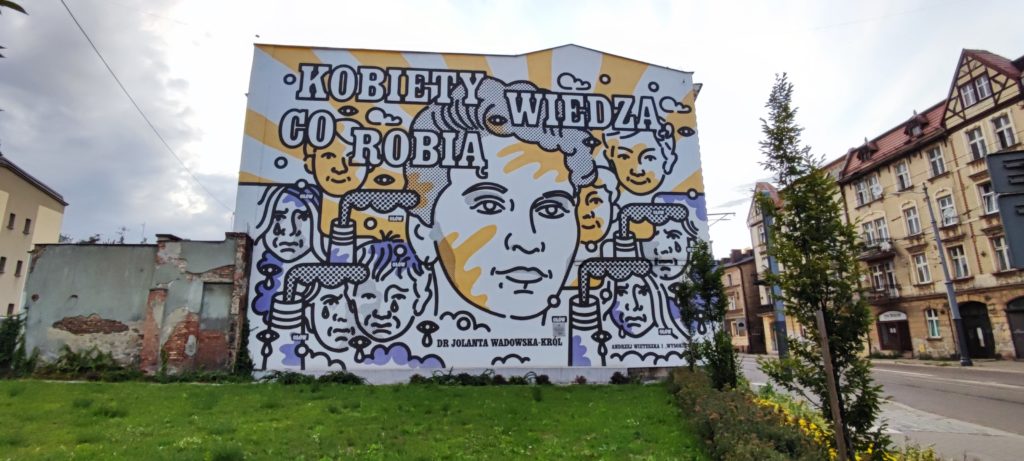 Mural Katowice ul. Gliwicka - Dzielnica Załęże