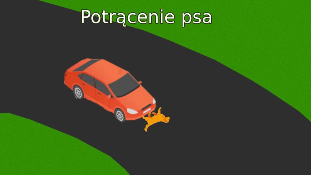 potrącenie psa