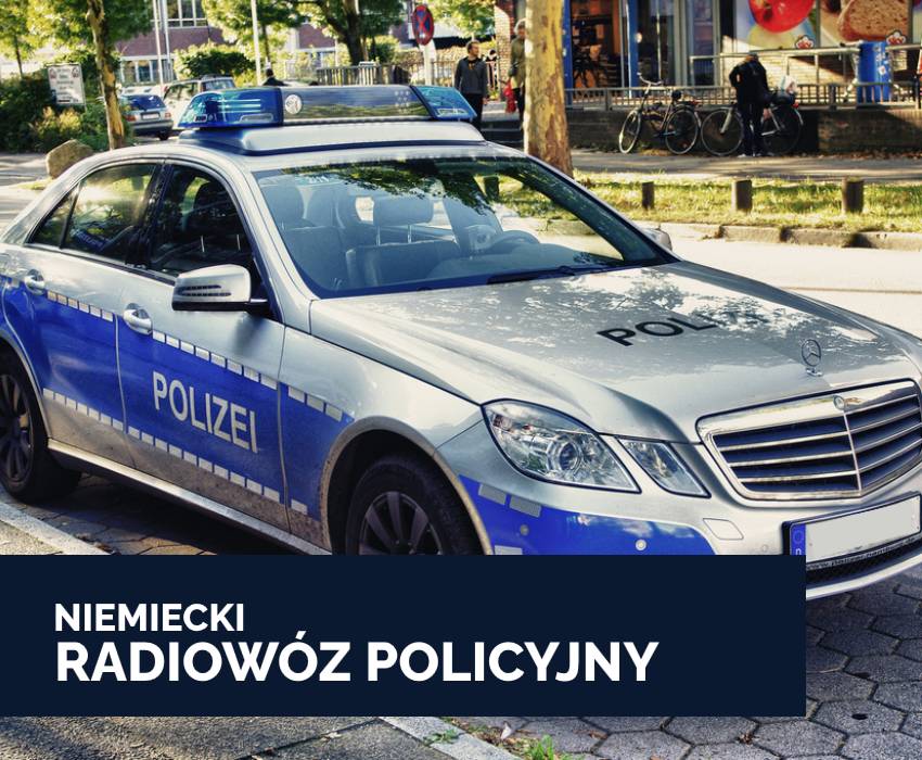 niemiecki radiowóz policyjny - Mercedes