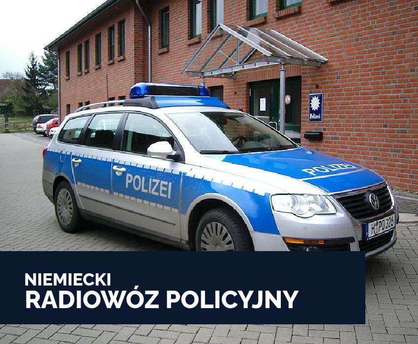 Niemiecki radiowóz policyjny- VW